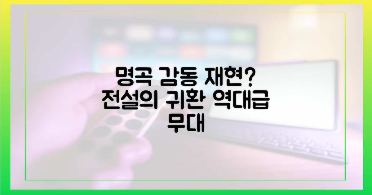 명곡들의 감동을 재현할까?