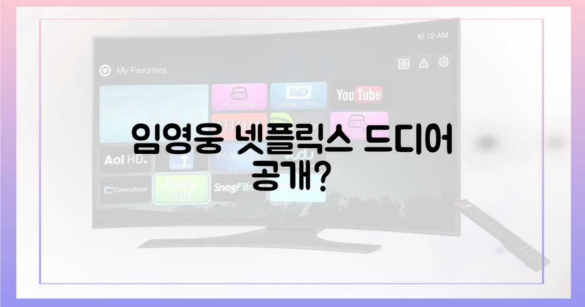 넷플릭스 임영웅, 드디어 공개?