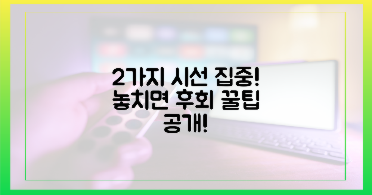 2가지 시청자 관심 포인트