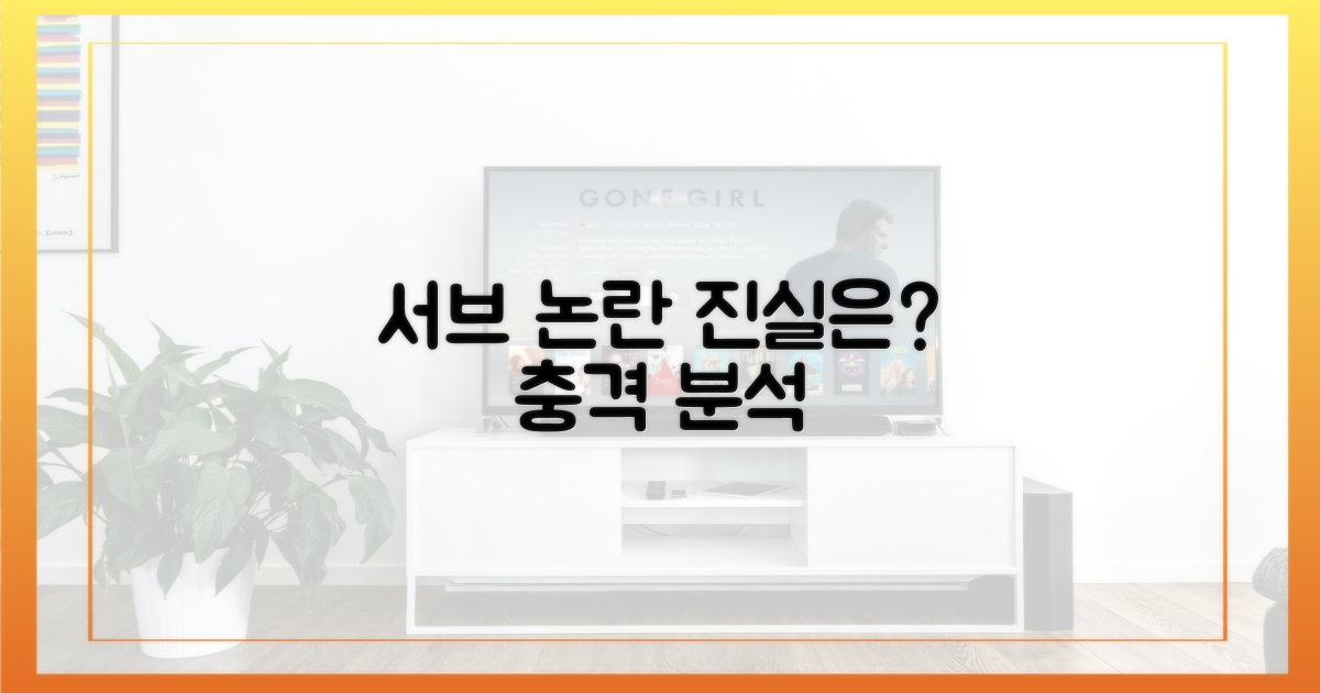 서브' 발언, 진실은 무엇?