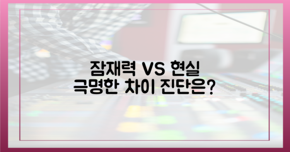 잠재력 vs 현실 진단