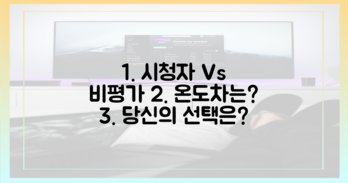 시청자 vs 비평가 온도차