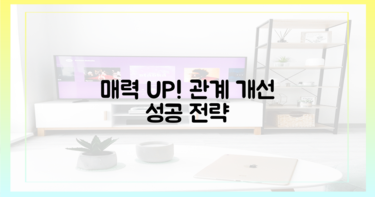 매력 UP! 관계 개선 전략