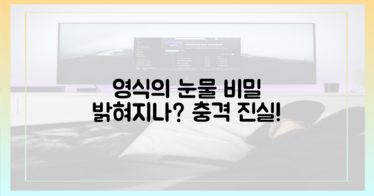 영식의 눈물, 무엇을 보여주는가?