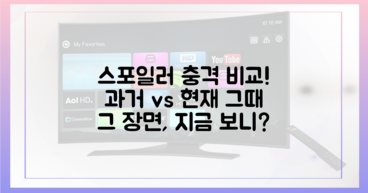 과거 스포일러 비교