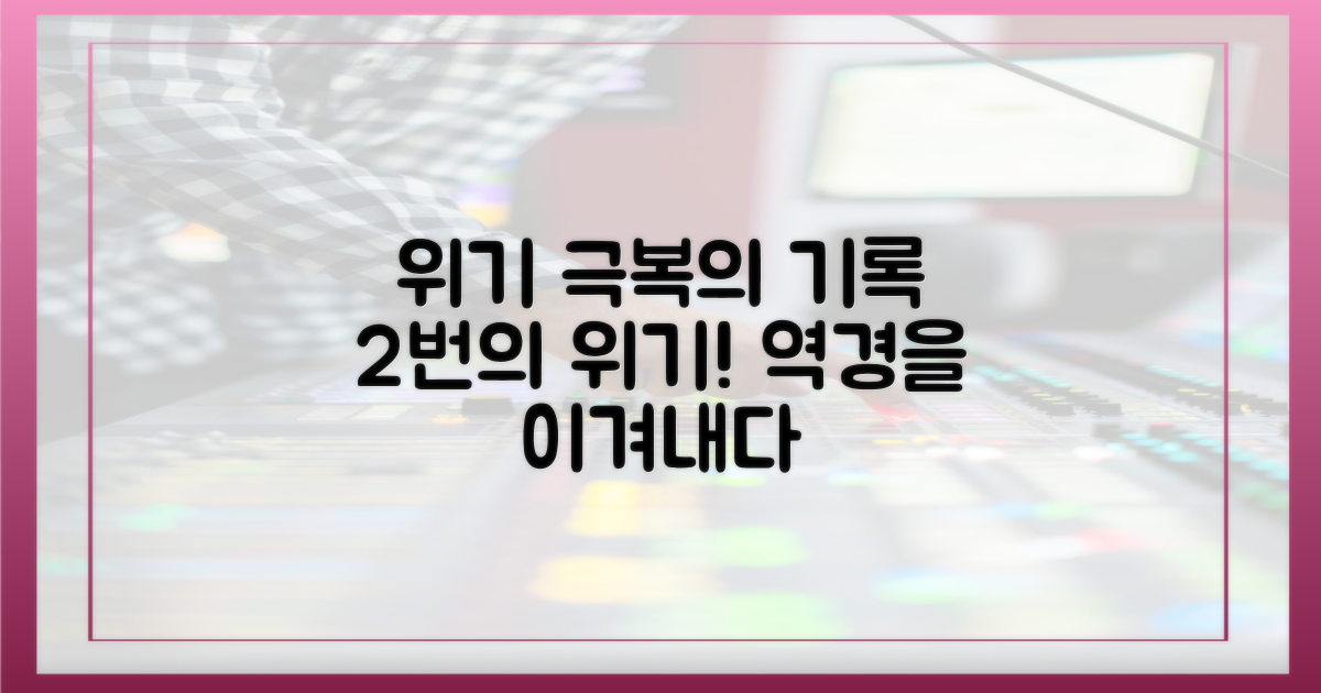 2번의 위기, 극복의 기록