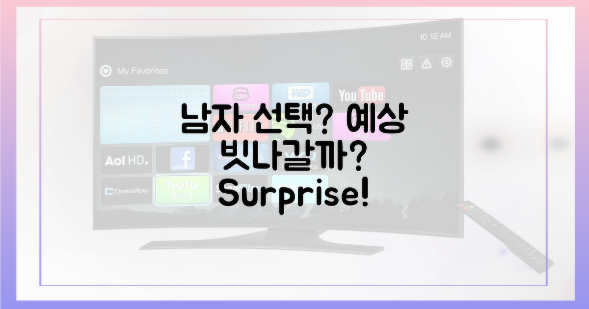 남자 선택, 예상 빗나갈까?