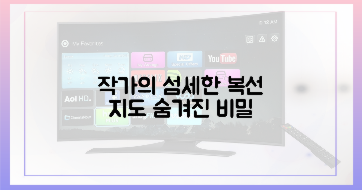 작가의 섬세한 복선 지도