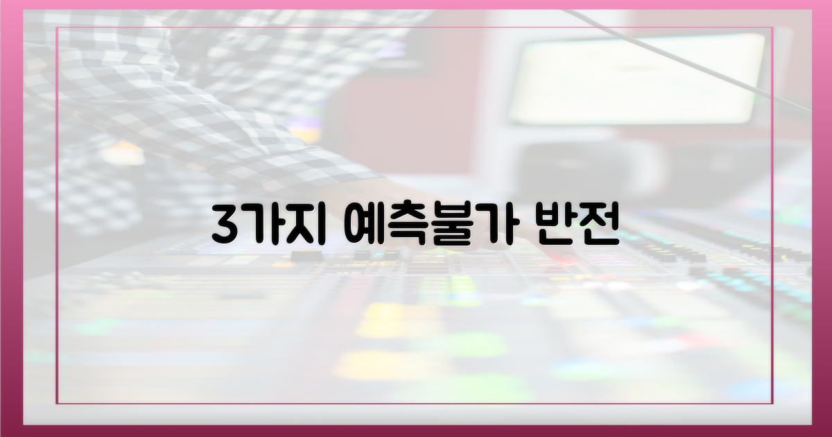 3가지 예측불가 전개