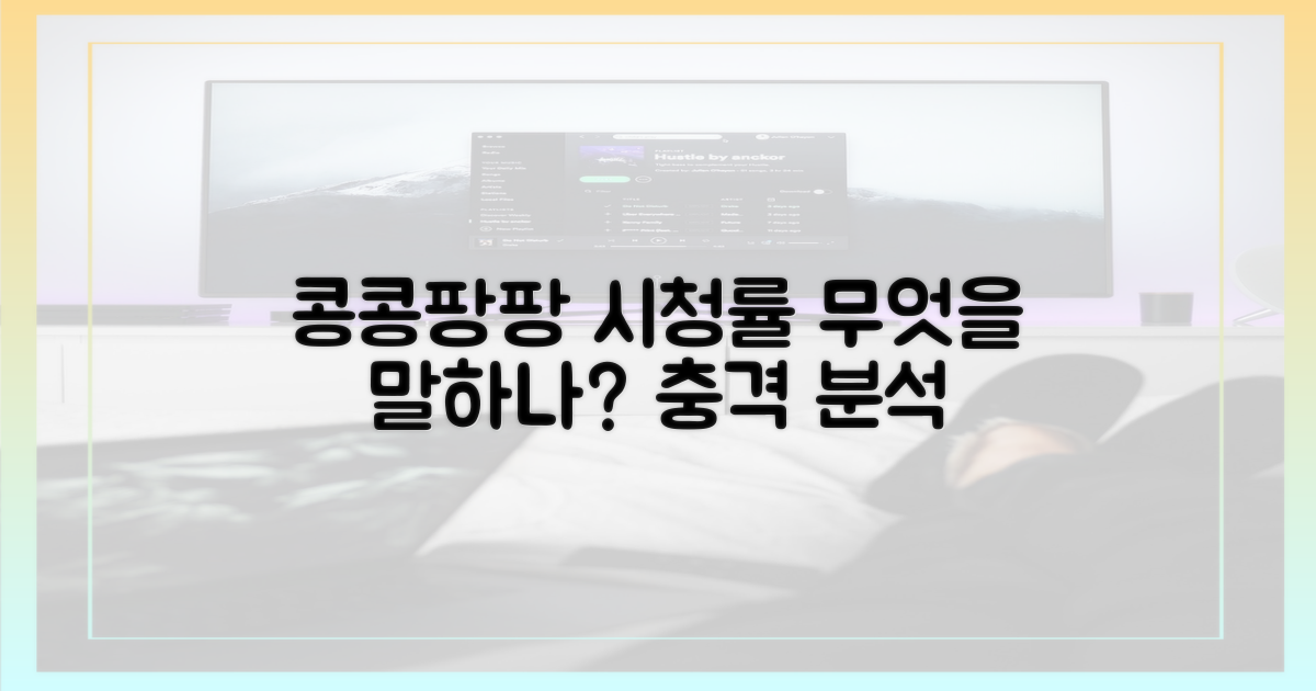 콩콩팡팡' 시청률, 무엇을 말하나?