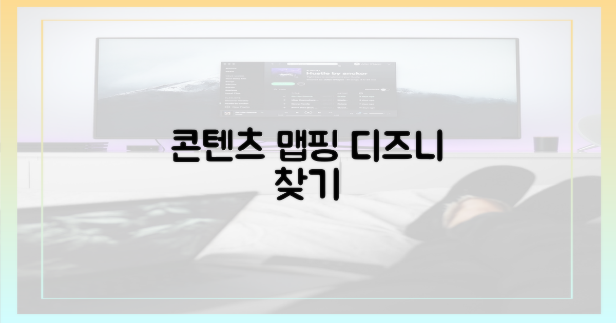 콘텐츠 맵핑: 디즈니+를 찾다