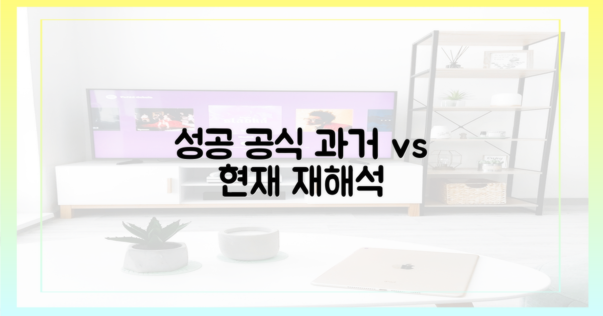 과거와 현재: 성공 공식 재해석