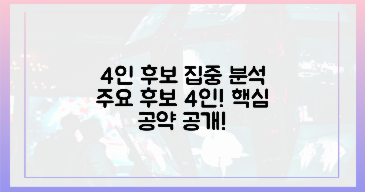 4인 후보 집중 탐구