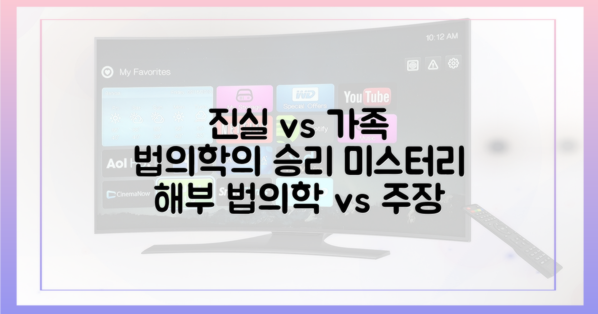 법의학 vs 가족의 주장