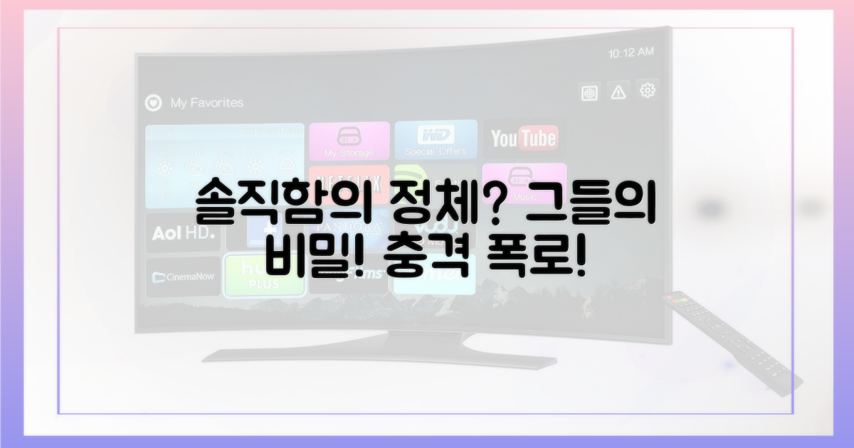 그들의 솔직함은 무엇?