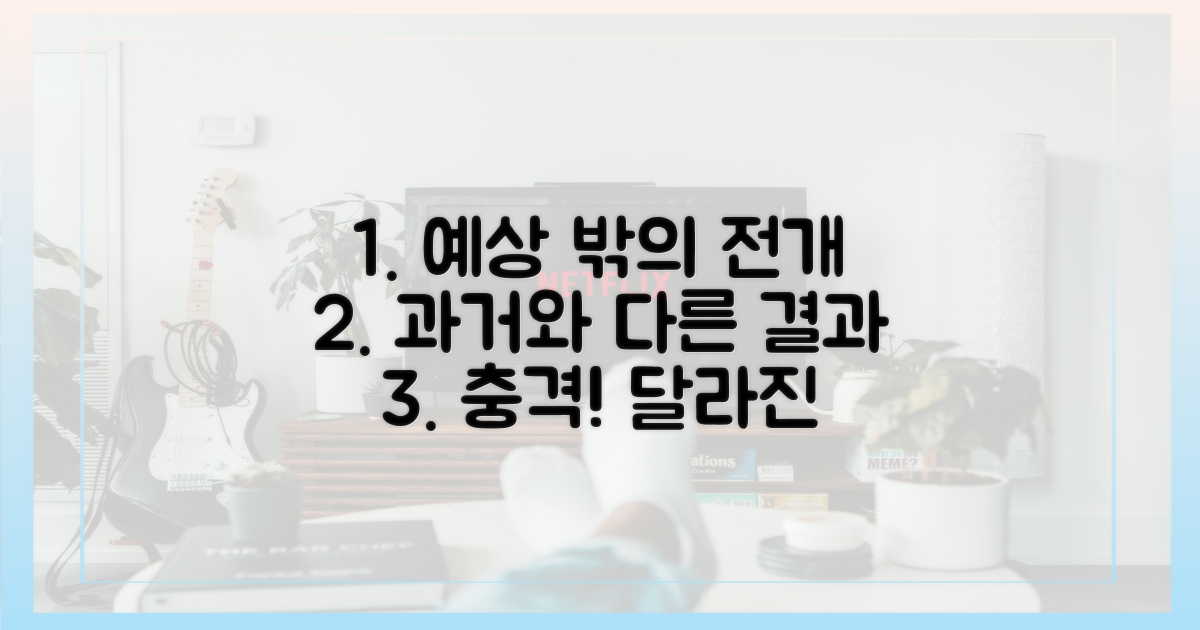 과거와 다른 전개