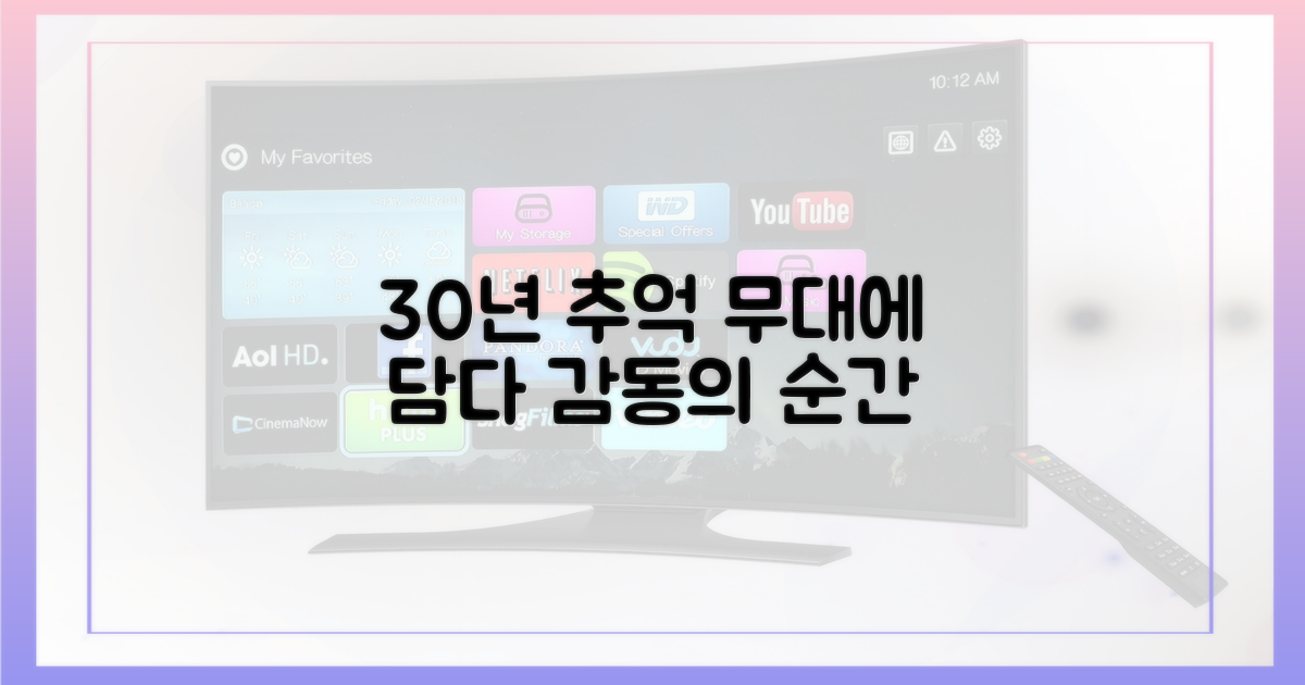 30년간 추억, 무대에 담다