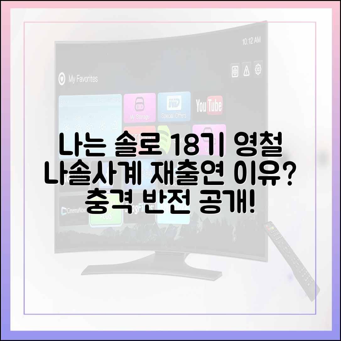 '나는 솔로' 18기 영철, 나솔사계 재출연 결심한 진짜 이유 분석