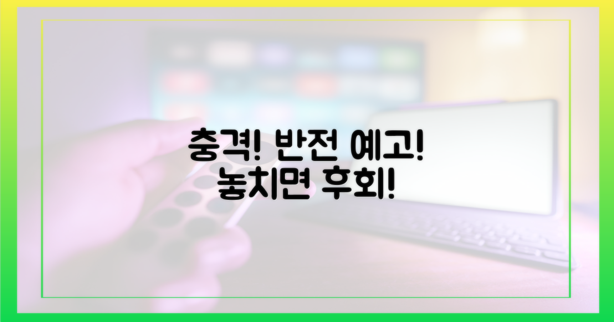 충격 전개, 반전의 예고편