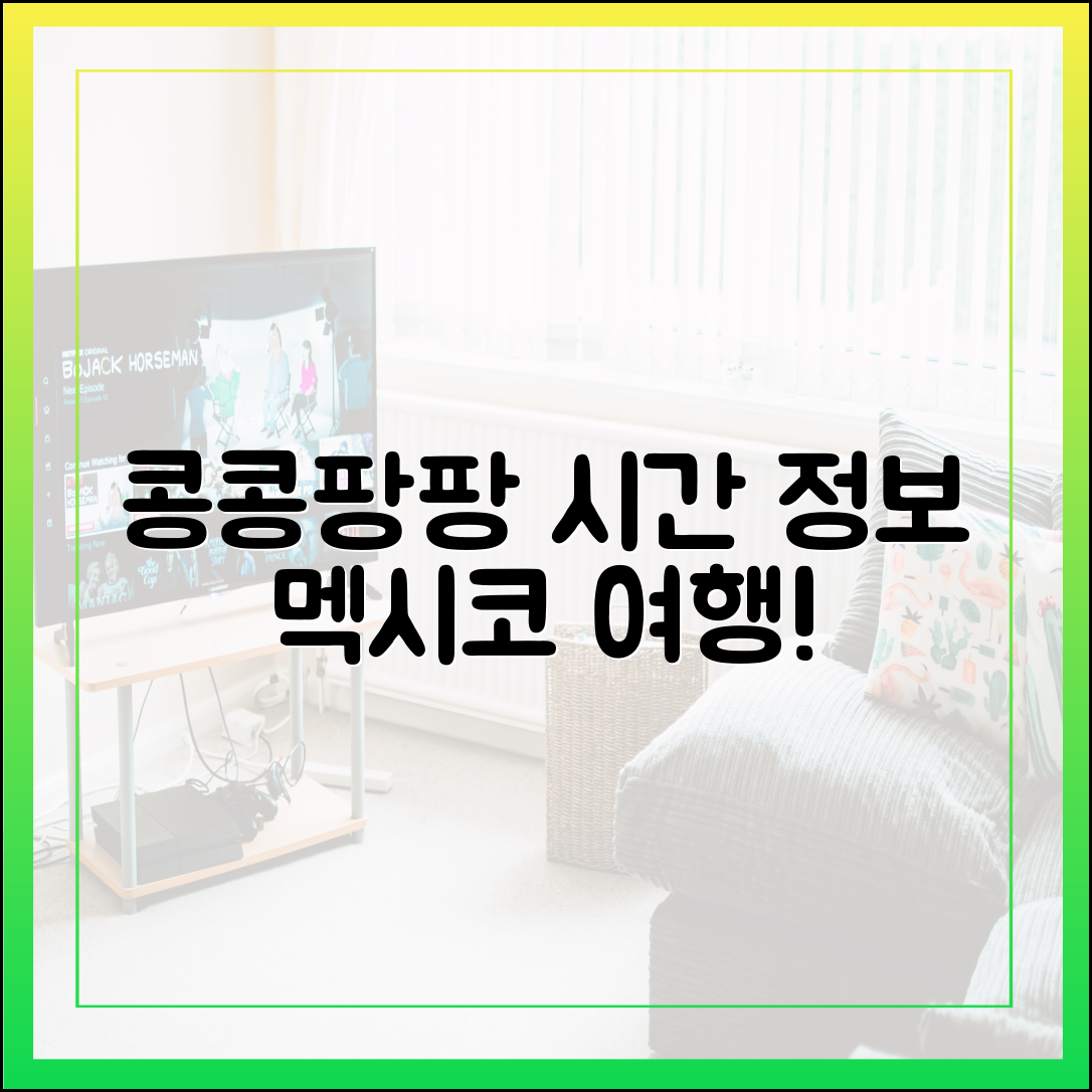 콩콩팡팡 방송시간 및 기본 정보 총정리 (ft. 멕시코 여행)