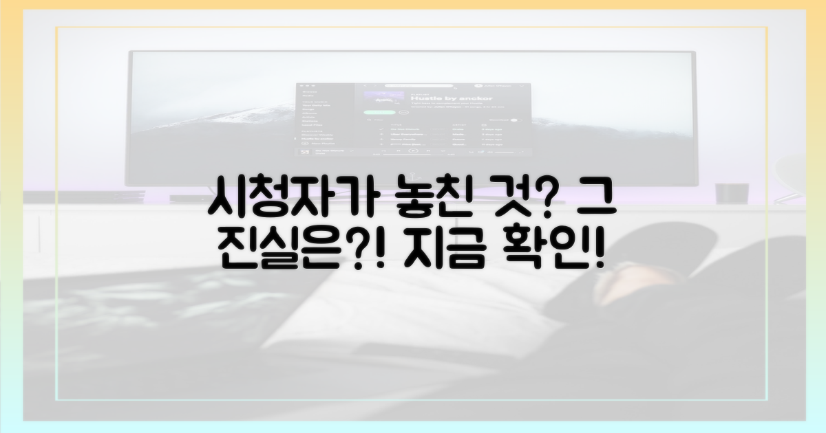 시청자는 무엇을 놓쳤나?
