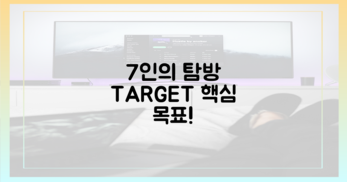 7인의 '탐방' 목표