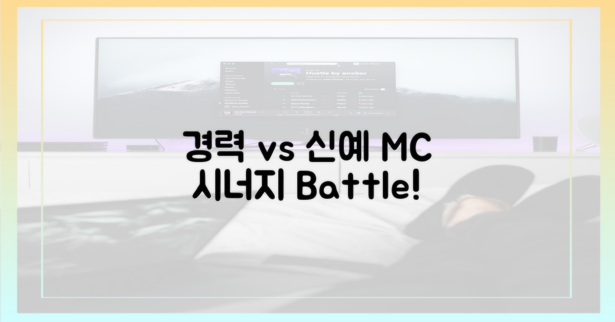 노련함 vs 신선함: MC 시너지