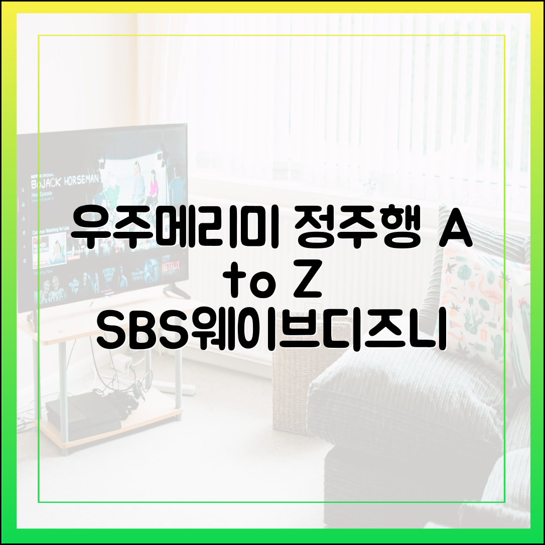 우주메리미 재방송 및 다시보기 방법 총정리 (SBS, 웨이브, 디즈니플러스)