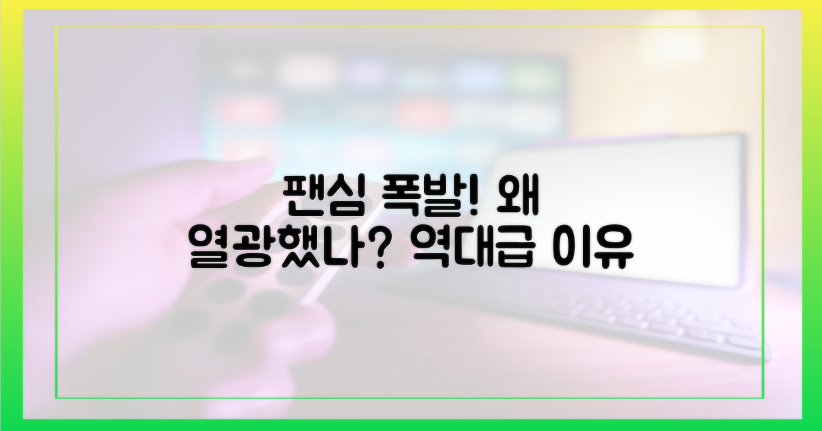 왜 팬들은 열광했을까?