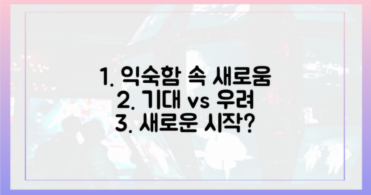 익숙함 속 새로움, 기대와 우려