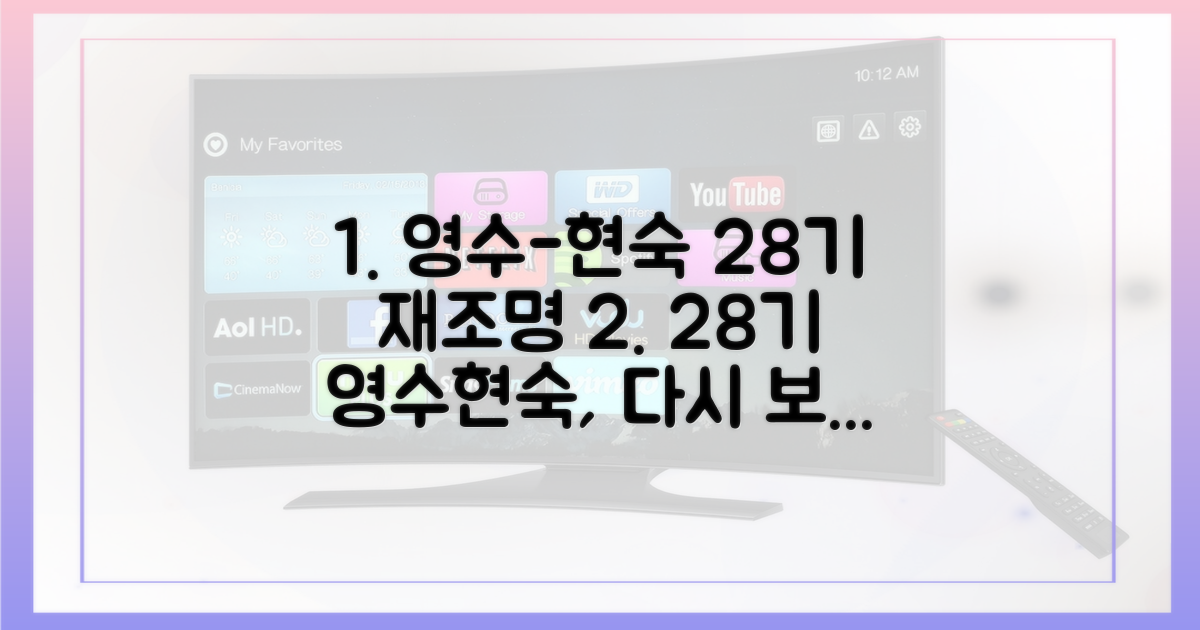28기, 영수-현숙 관계의 재조명