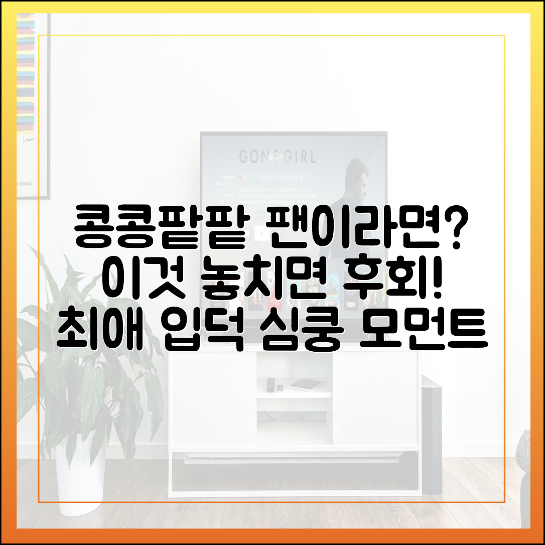 콩콩팡팡, 콩콩팥팥 팬이라면 꼭 봐야 할 이유