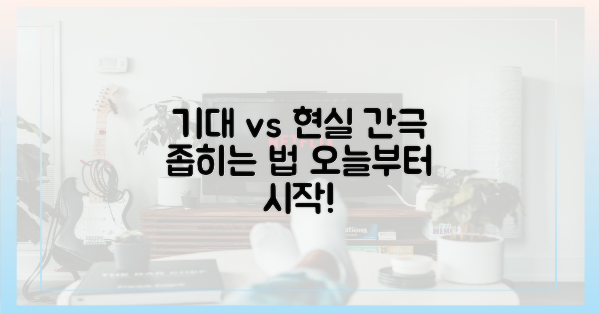 기대와 현실, 그 간극