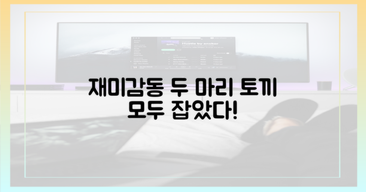 재미와 감동의 조합