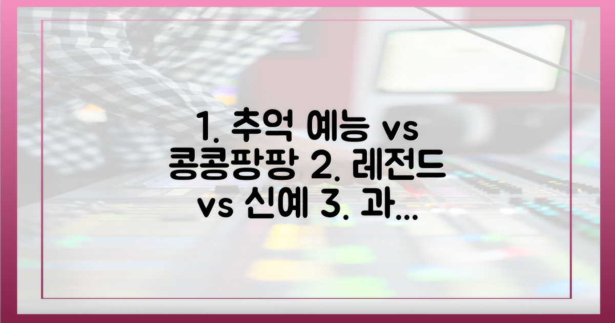 과거 예능 vs 콩콩팡팡