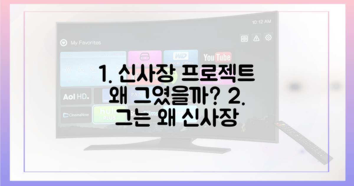 그는 왜 '신사장 프로젝트'에 적합했을까?