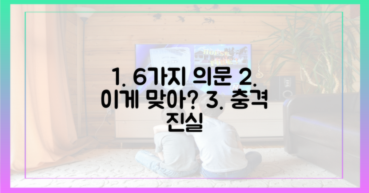 6가지 의문점 제기