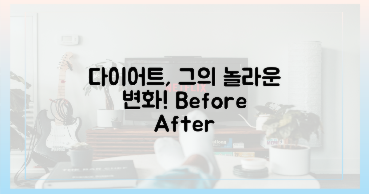 다이어트, 그의 변화 이끌었나