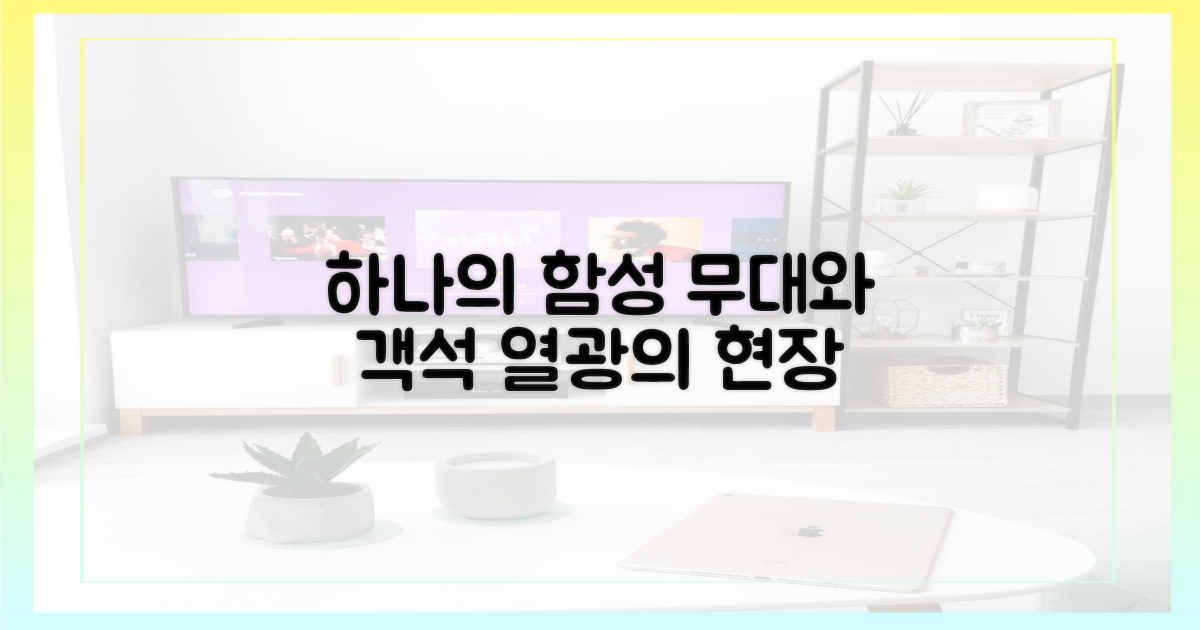 무대와 객석, 하나의 함성