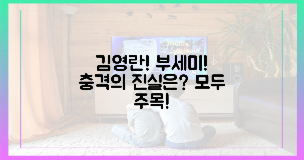 김영란, 부세미 혼란의 끝은?