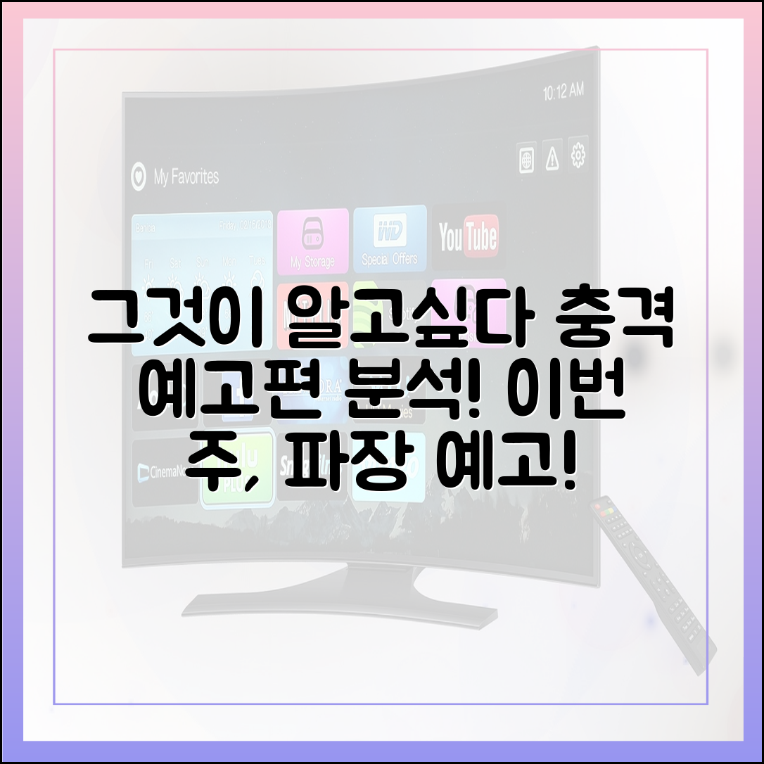 그것이 알고 싶다 최신 예고편 분석: 이번 주 주제와 예상되는 파장