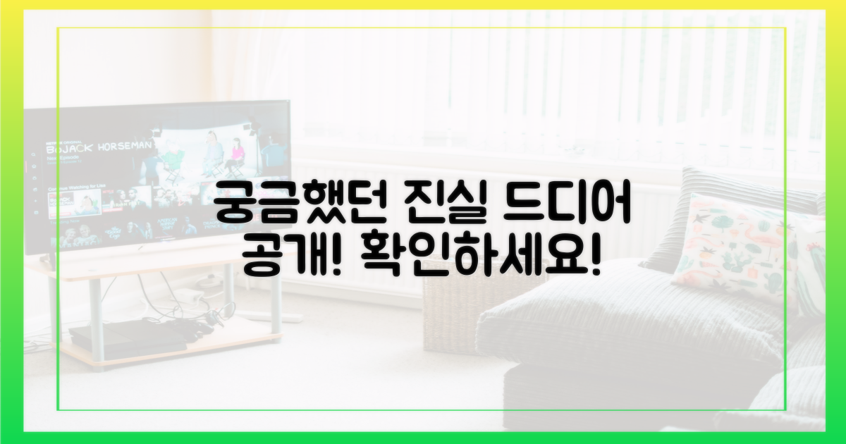 시청자들이 궁금했던 진실