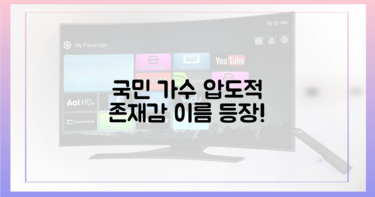 국민 가수의 압도적 존재감