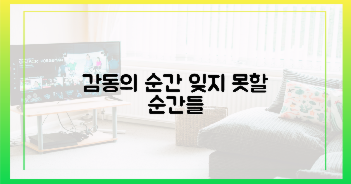 잊지 못할 감동의 순간