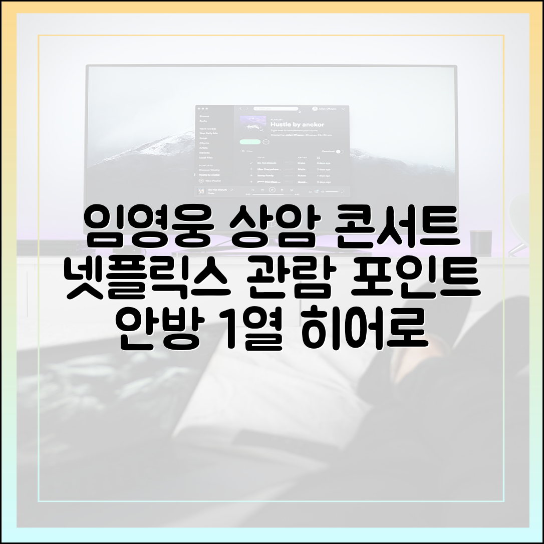 안방 1열에서 즐기는 임영웅 상암 콘서트, '아임 히어로 더 스타디움' 넷플릭스 관람 포인트