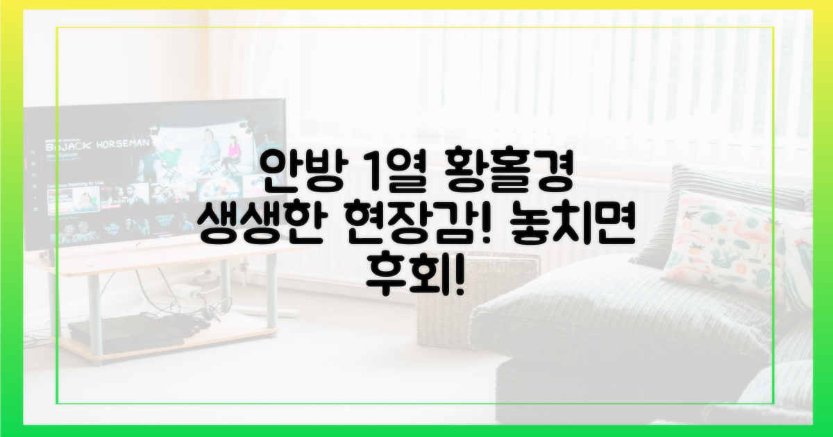 생생한 현장감, 안방 1열의 황홀경