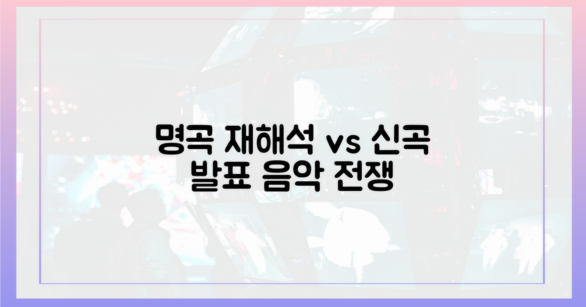 명곡 재해석 vs 신곡 발표
