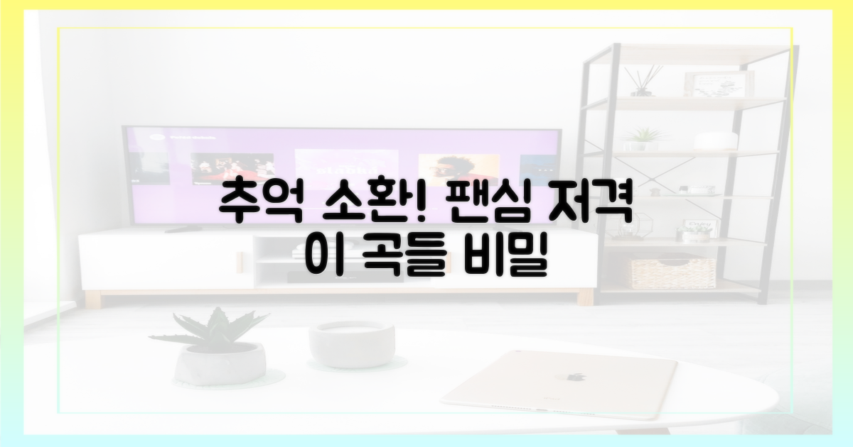 팬심 저격! 추억 소환 곡들의 비밀