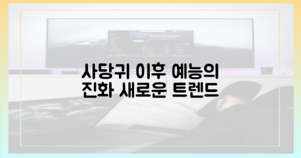 사당귀' 이후, 예능의 진화