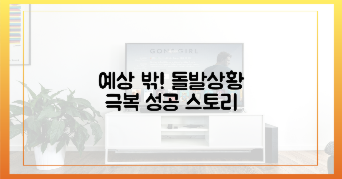 예상 밖 돌발상황, 극복의 기록